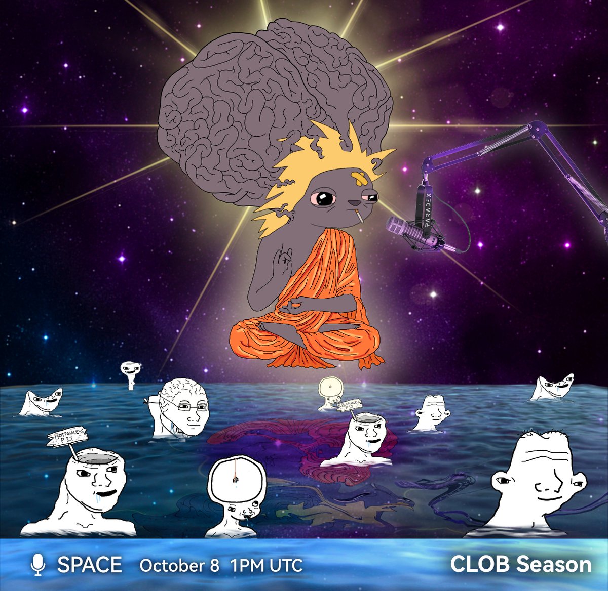 Tune in tomorrow, October 8 at 1PM UTC for the second Space of the CLOB Season 🎙️

Set your remindorrss here 🔔 x.com/i/spaces/1YqKD…
