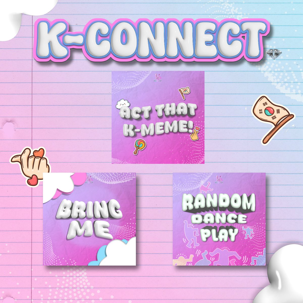 K_ConnectPH's tweet photo. Here are the activities to look forward to at #KConnect2025! ๐
From exciting games to creative stations to fandom competitions, thereโs something for every K-fan ๐ Are you ready to PLAY, CREATE, and CONNECT? ๐โจ
Stay tuned for the tickets!
#KConnectPH #ExperienceTheKCONNECT https://t.co/Ch34WbpwIt