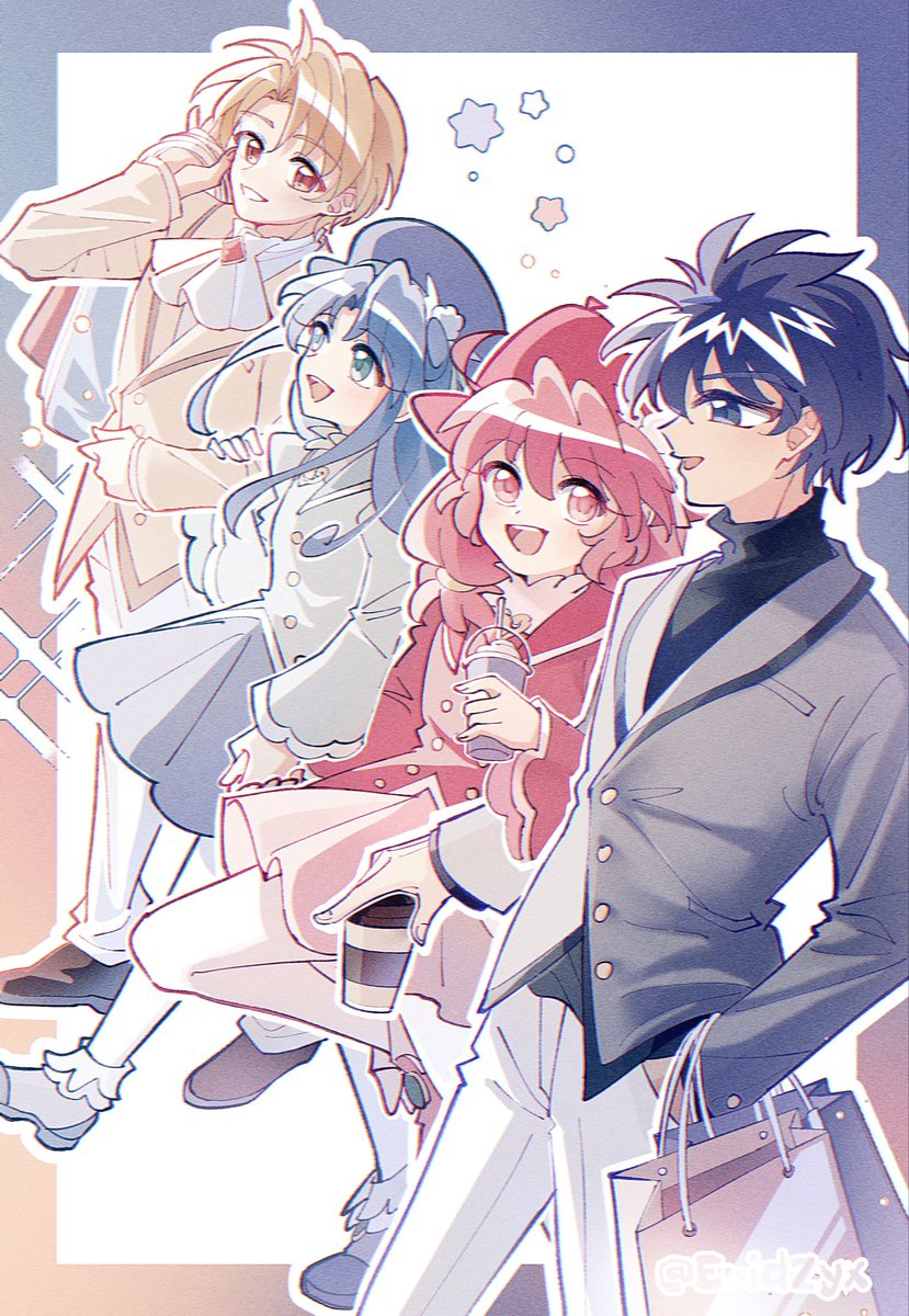 #ふしぎ星のふたご姫
⭐️ふたご姫☆月赤宝青ダブルデート⭐️