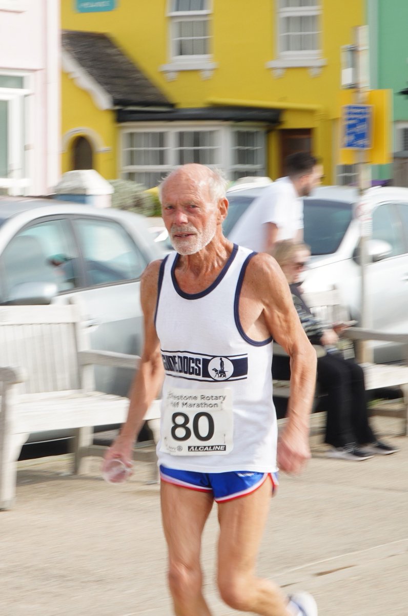 Oldest half marathon runner this year. No. 80 at 80!