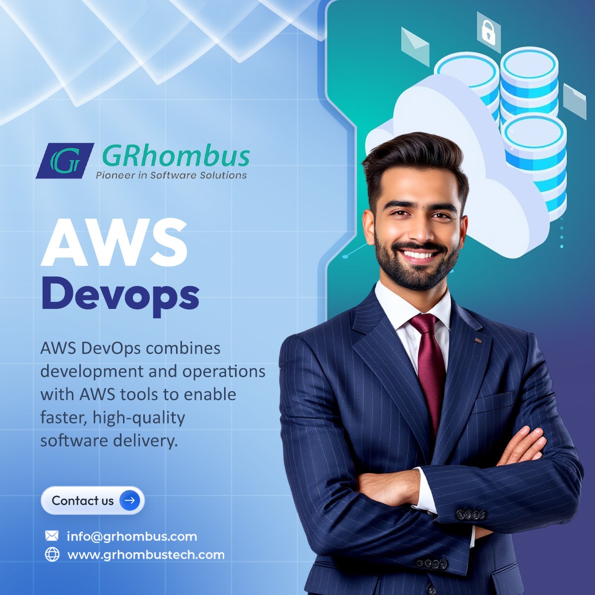 grhombustech's tweet image. 🚀 Master AWS DevOps with GRhombus Technologies!

Empower your career by learning how to integrate development and operations seamlessly using AWS tools — delivering faster, smarter, and more reliable solutions. 💻⚙️

📧 info@grhombus.com
🌐 grhombustech.com/aws-devops/

#awsdevops