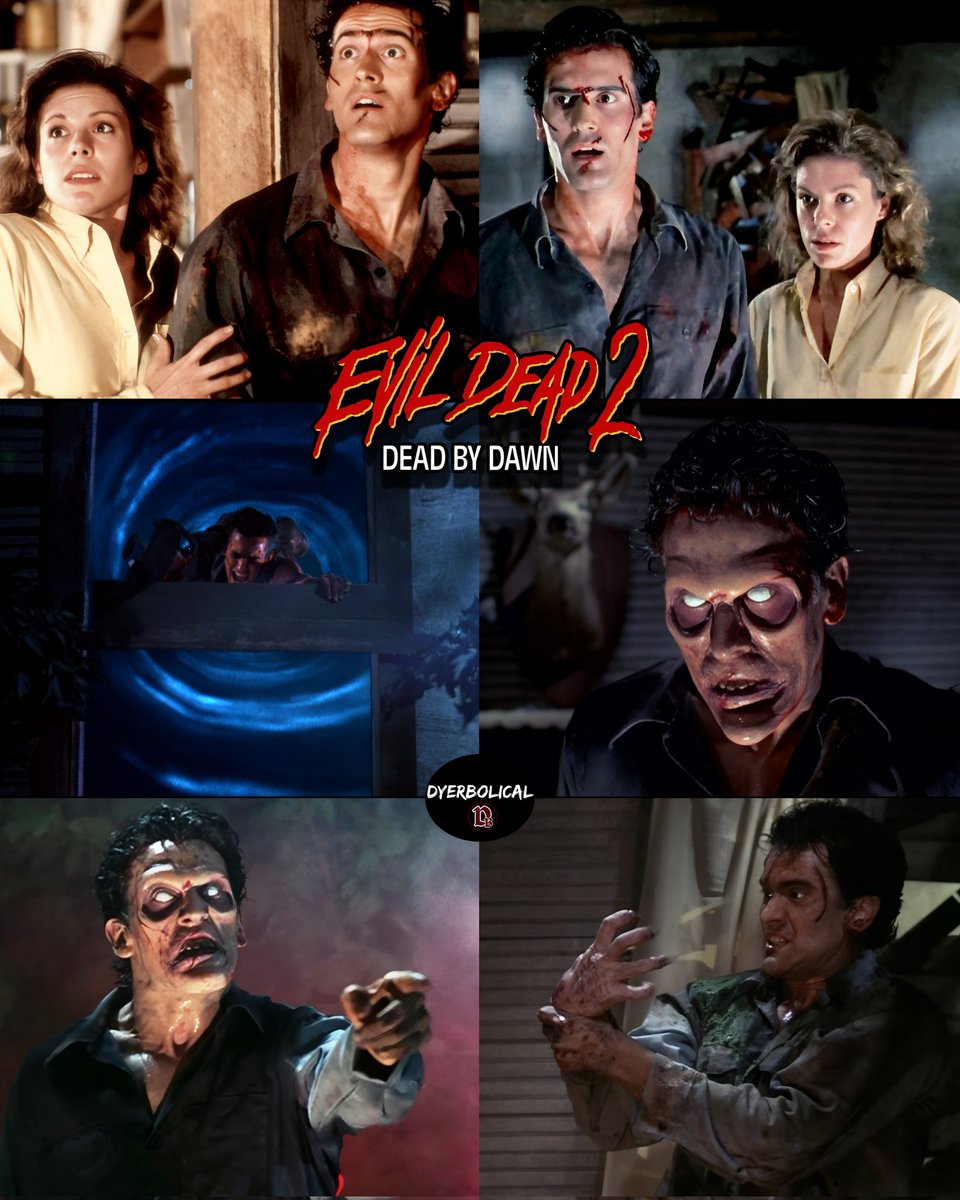 SlashtasticDB's tweet image. Evil Dead 2: Dead by Dawn