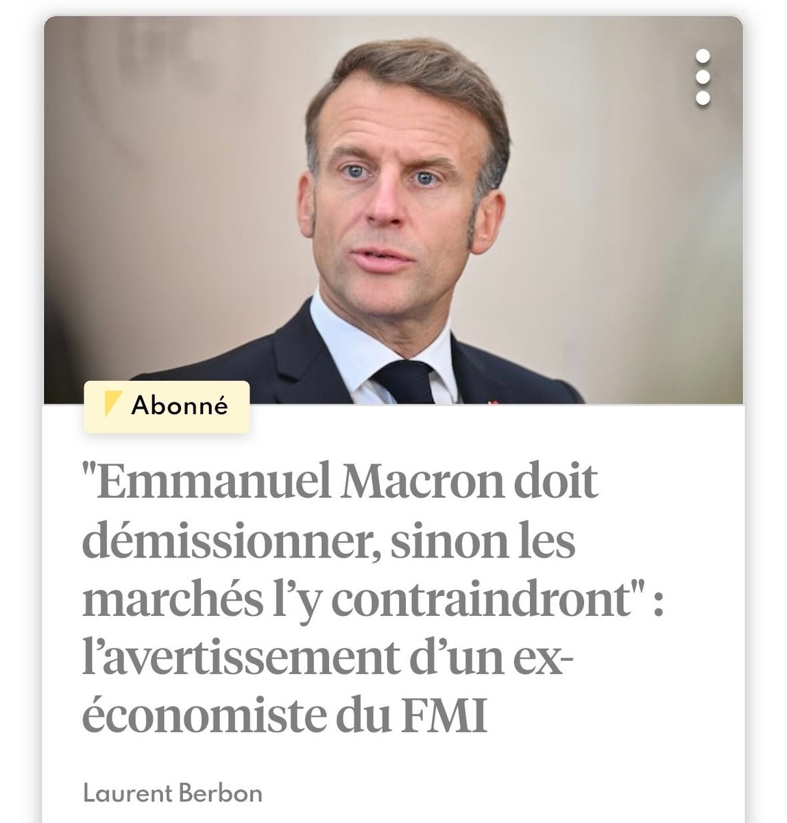 Ce serait une belle ironie de l’histoire que l’homme installé par la finance soit finalement foutu dehors par cette même finance.