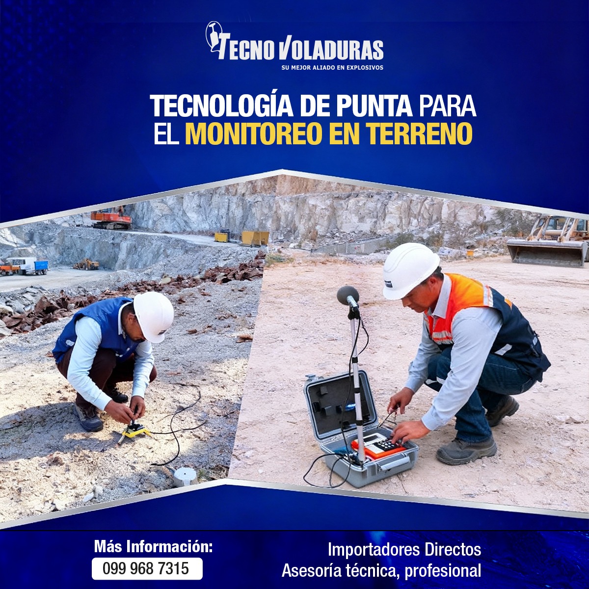 Tecnovoladuras_'s tweet photo. En Tecnovoladuras te ofrecemos tecnología de punta para el monitoreo en terreno. Más de dos décadas brindando asesoría técnica y profesional.
¡Garantiza la seguridad y eficiencia de tus voladuras!
Más Información: 099 968 7315
#Voladuras #Tecnología https://t.co/6likCcOU2c