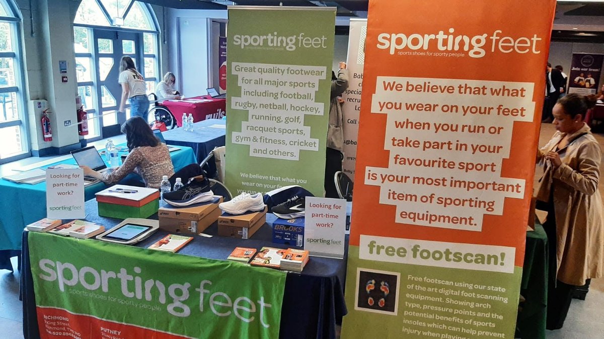 We're exhibiting at @yourstmarys St Mary’s University Careers fair today looking for potential candidates for part-time work. So if you're bright, friendly &amp; enthusiastic with a strong interest in sport, why not come &amp; see us for a chat? #parttimework #recruiting #jobs