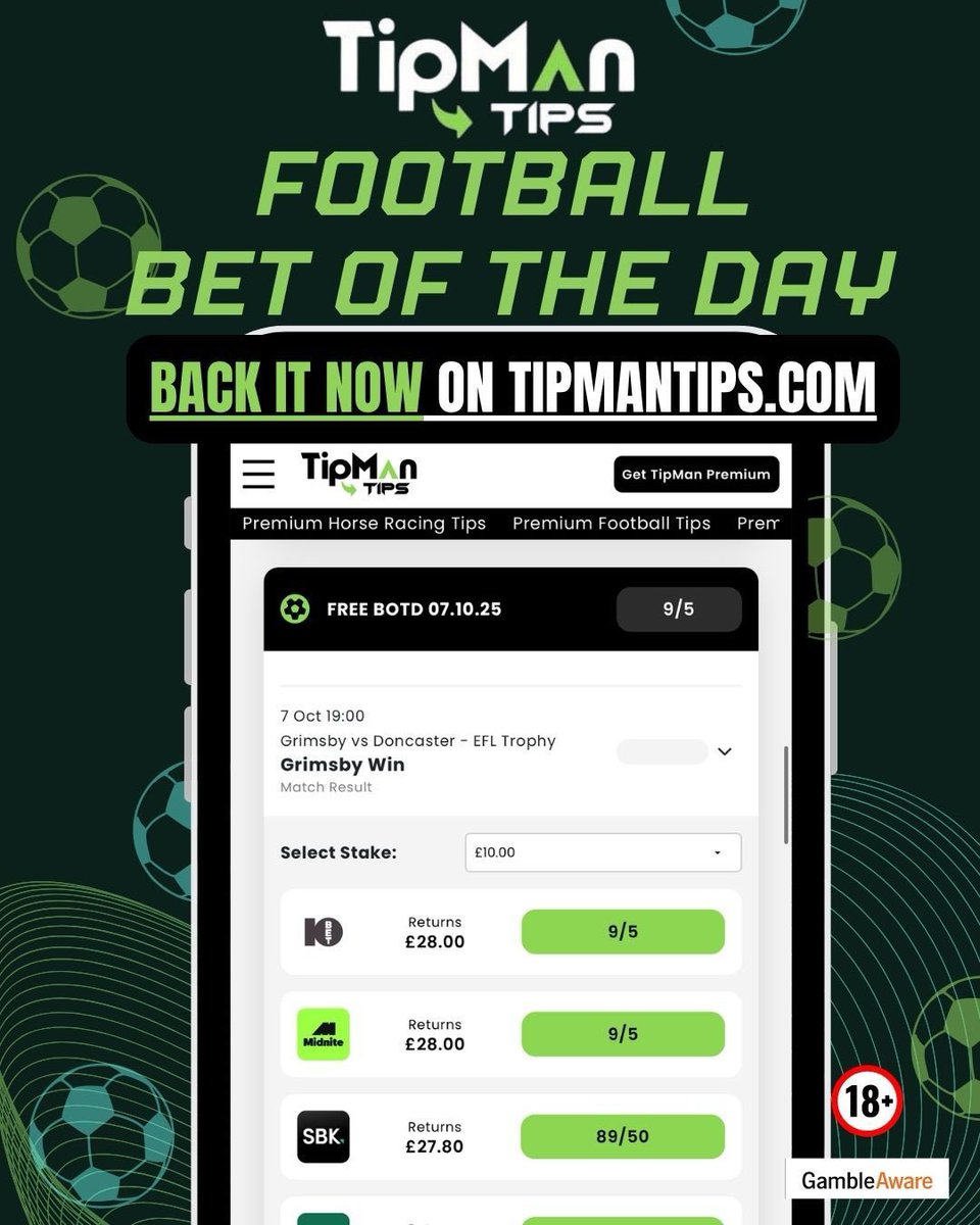 EPLArena's tweet image. Todays Football Free Bets! 

Come and get our Premium tips here - tipmantips.com/ref/OT/

#tips #football #footballbets #footballbetting