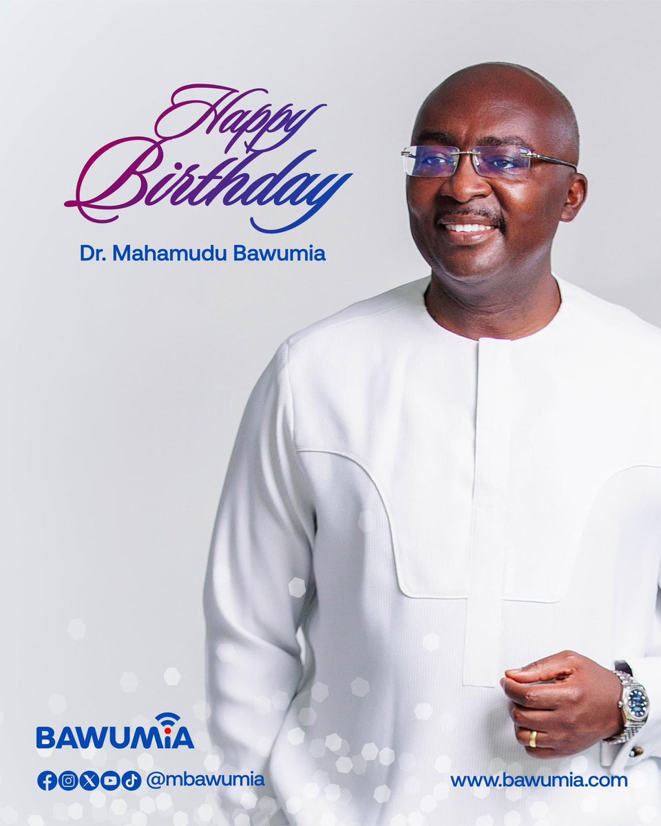 _SammyNyarko's tweet image. Happy birthday Dr. @MBawumia.
Nyame bɛyɛ #ItIsPossible #Bawumia2028 #BawumiaAt62