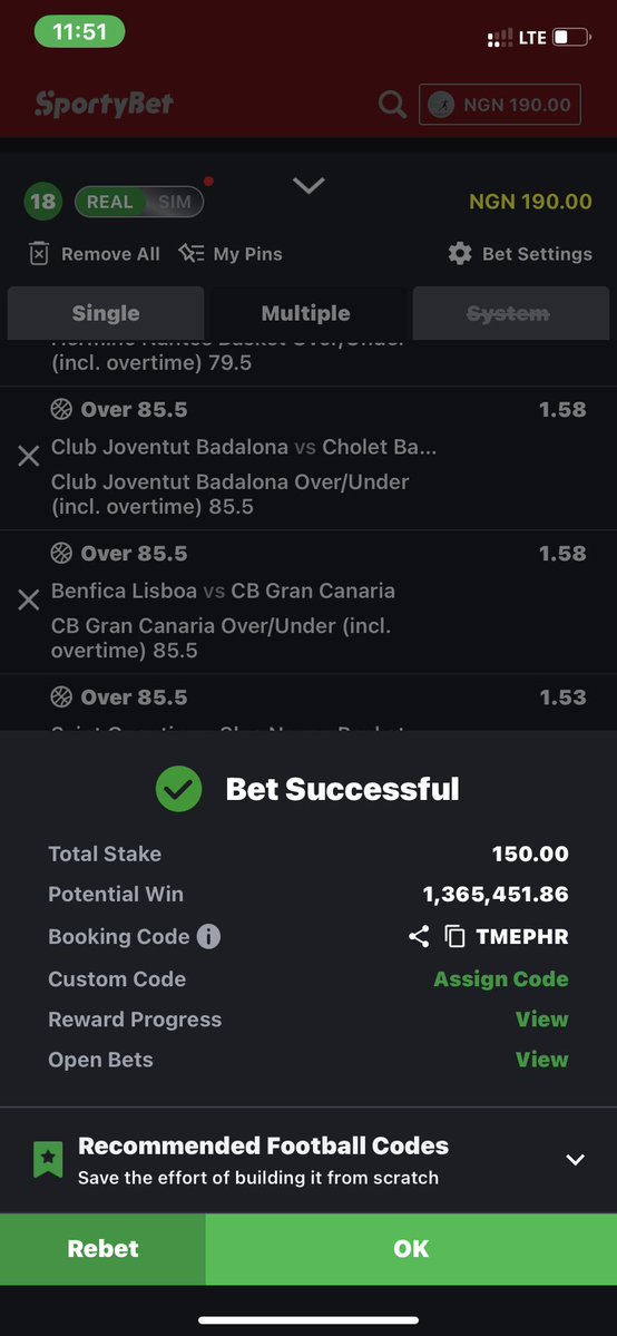 UTDPunter's tweet image. Basketball 🏀 

18/18

4K odd

TMEPHR

Edit  J18J1R

Edit  LUQDDE