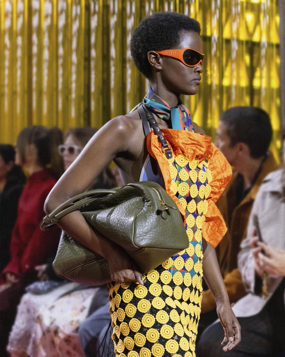 Miu Miu ゴールド 　ジャケット　ラメ New Miu Miu Eyewear 2025 for Women | LookerOnline