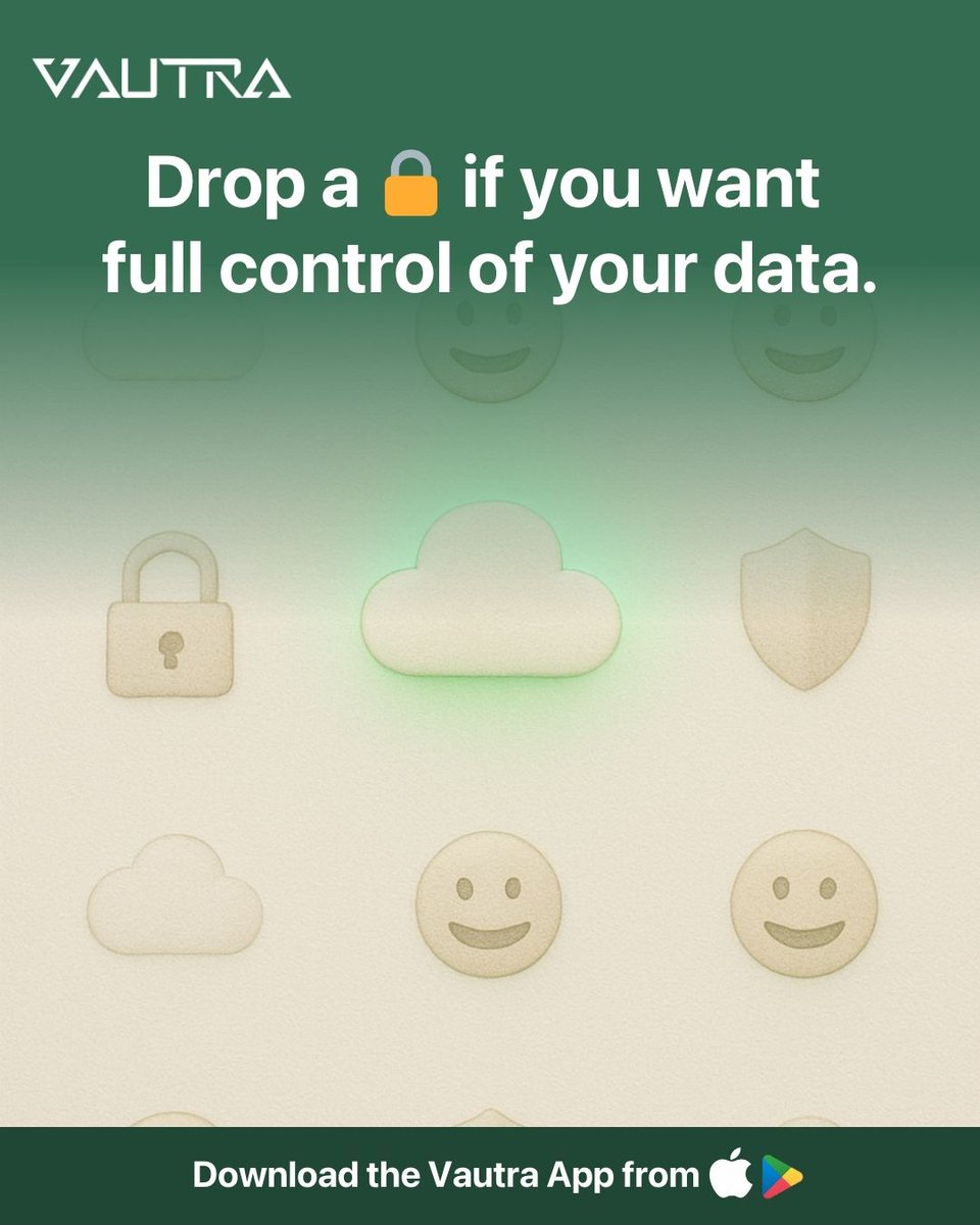 Drop a 🔒 if you want full control of your data.
#PrivacyFirst