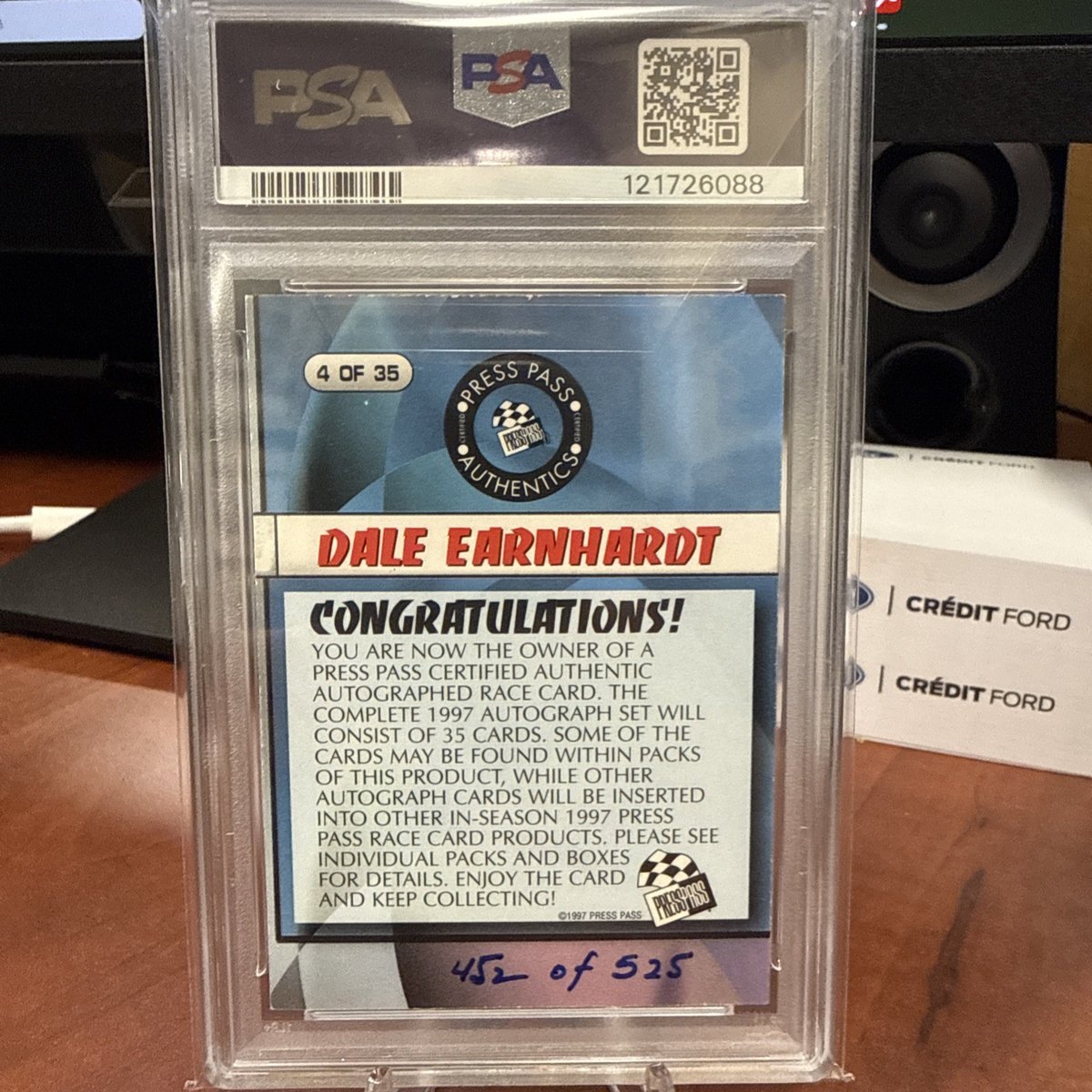 TeamSportsCards's tweet image. ⏰ DALE EARNHARDT SR 1997 PRESS PASS CERTIFIED Psa 8 SIGNATURE AUTO CARD / 525
ebay.com/itm/2571330584…
#Ad #eBay #Auction #TheHobby #WhoDoYouCollect
