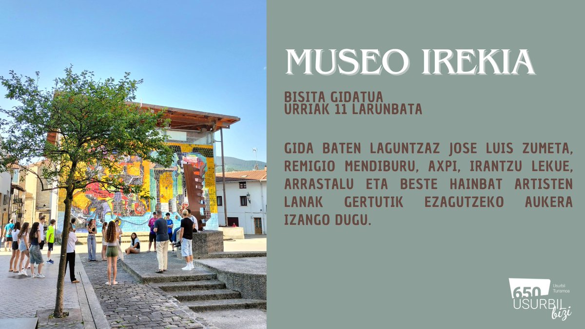 🖼️Ez galdu larunbat honetako bisita gidatua Usurbilen!

Izen-ematea 650usurbilbizi.eus en