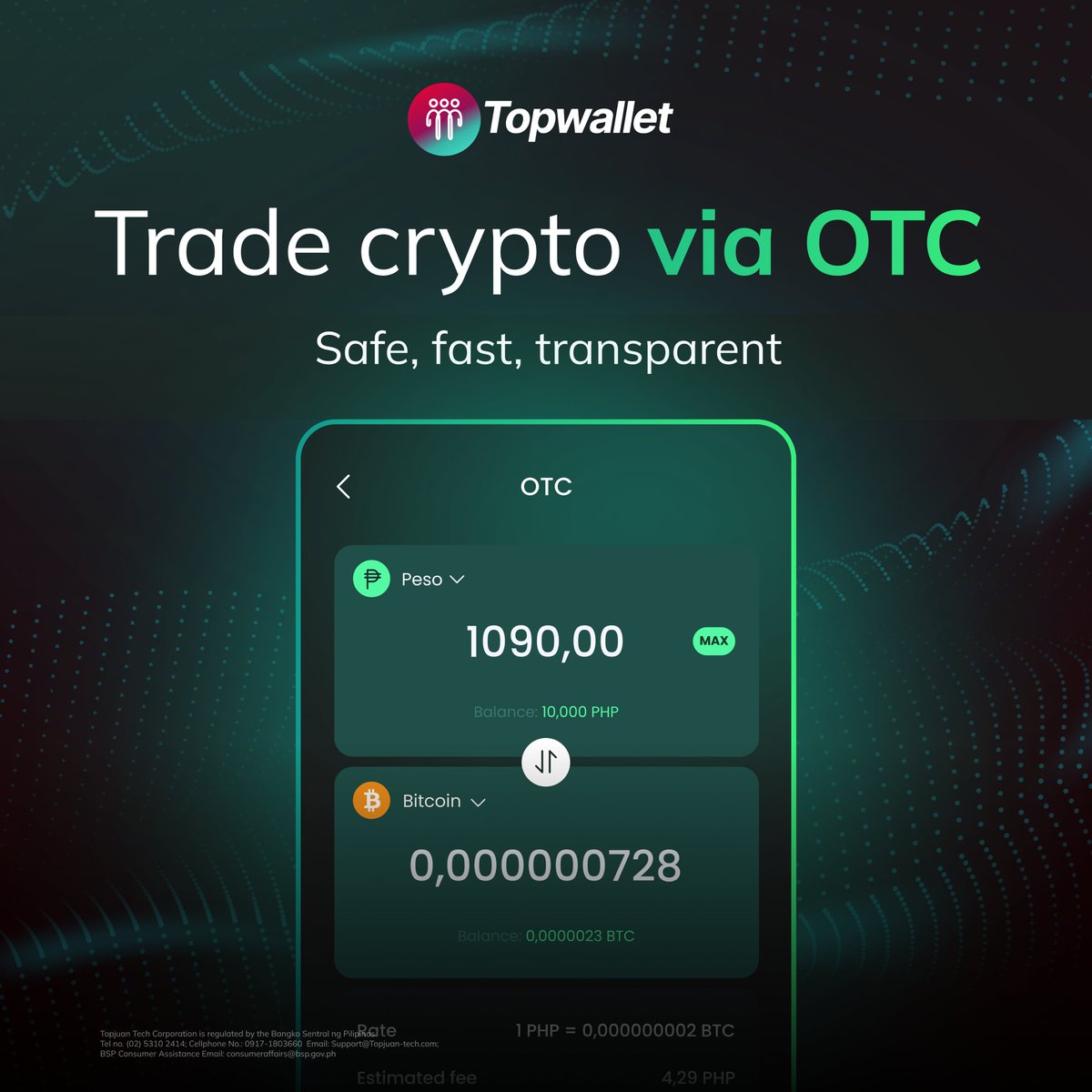 topwallet1's tweet photo. No charts, no confusion 👏 Just smooth crypto trading with Topwallet OTC — anytime, anywhere. https://t.co/hyLLmIA1fO