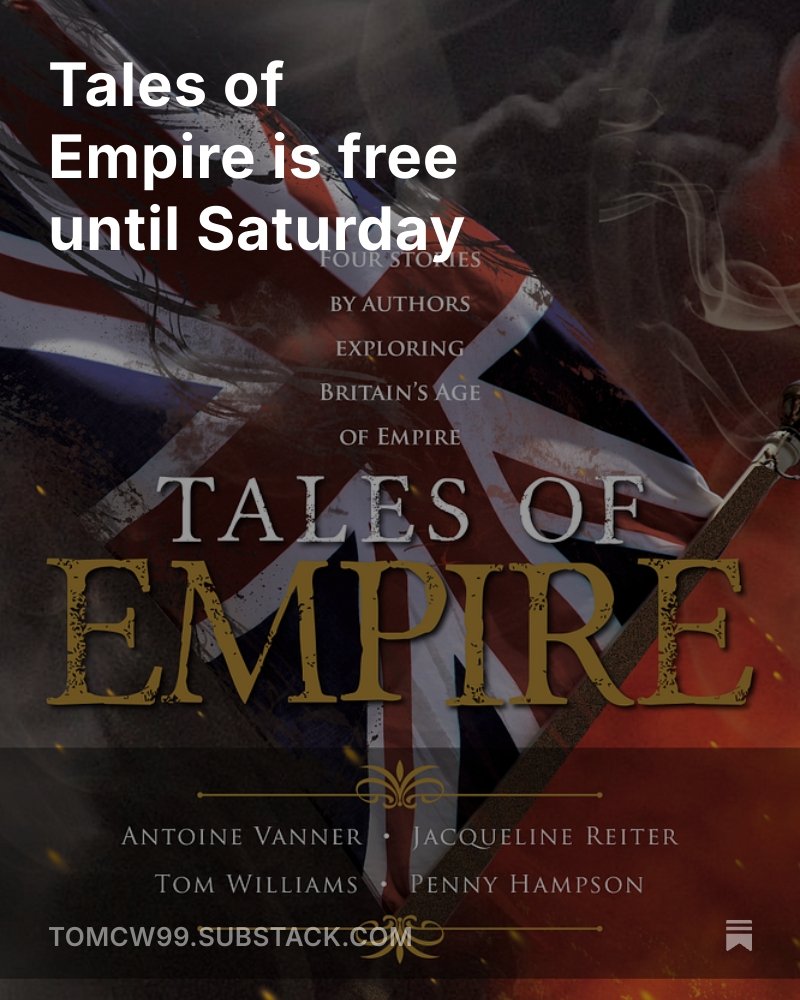 TomCW99's tweet image. &apos;Tales of Empire&apos; is a short book of short stories. There just four stories set in the 19th century, one of them by me. It&apos;s a fun way to meet four different historical authors and for the rest of this week it&apos;s free.
More details and &apos;buy&apos; link in comments.
#TuesdayBookBlog