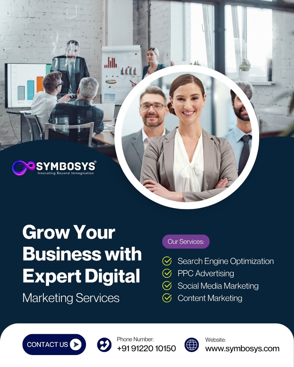 SymbosysTech's tweet image. 🚀 Grow Your Business with Expert Digital Solutions!
At Symbosys, we help your brand shine online with smart strategies, creative designs, and powerful digital marketing that drives real growth. 🌐✨
🌐symbosys.com
#Symbosys #DigitalMarketing #BusinessGrowth