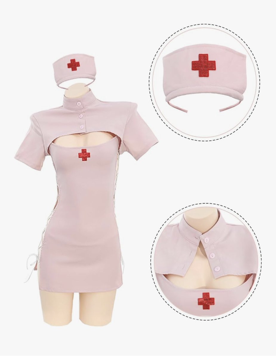 seiran_AZ's tweet image. GETしてくれないとお注射してあげません💉🩸

通常が1枚目！至高のナースさん！
勝手に10枚特典で2枚目の着ます💖

本日までです！！！
🔗shop.panipaworks-onlinestore.com/items/120642975
