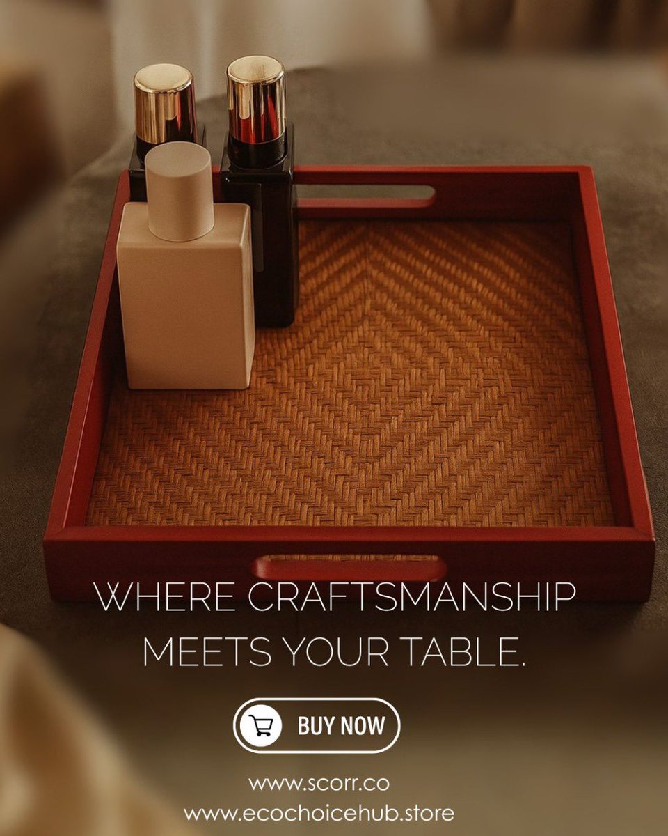 ScorrLtd's tweet image. Serving elegance, one tray at a time. ✨
Each piece is lovingly handcrafted to bring warmth, charm, and style to your table.

Because your home deserves more than ordinary — it deserves art. 🌿
Shop now: EcoChoiceHub.store 🛍️

#HandmadeServingTray #HomeDecor #TableEssentials