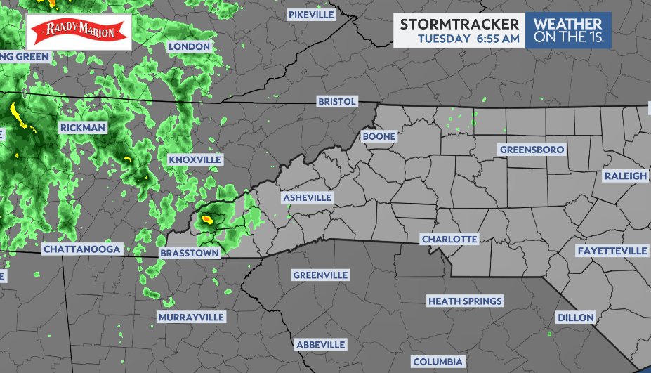 eastwx's tweet image. Sort of a Spooky Season look to the morning in Brevard with some fog in place while Charlotte and Greensboro look pleasant. A few showers in the western mountains could impact other mountain areas this morning. #ncwx #cltwx #triadwx #wncwx