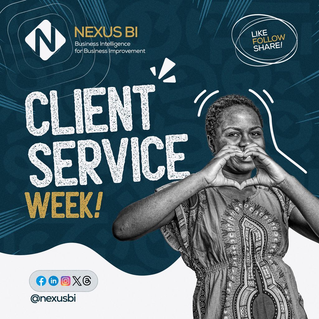 nexusbiadvisory's tweet image. Happy Client Service Week! 🎉 

At Nexus BI, our clients are more than partners—you&apos;re the heart of everything we do. Thank you for allowing us to be part of your success story. 

Here&apos;s to building better businesses together! 💙 

#ClientServiceWeek #NexusBI #Analytics