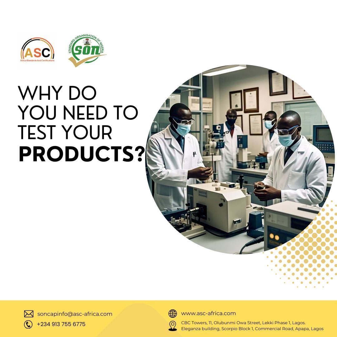 ASC_Nigeria's tweet image. Did you know delays often happen because products haven’t been tested in an accredited lab? ASC Nigeria ensures every shipment is tested correctly before certification—saving time and avoiding port issues.
Learn more: ascafrica.com/soncap/#ASCNig… #ImportCompliance #SONCAP