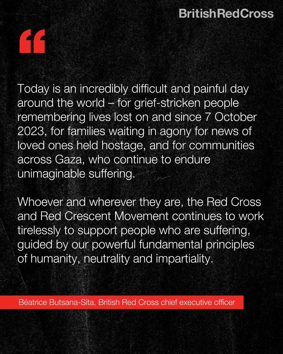 Today, tomorrow and for as long as we’re needed, we remain committed to alleviating suffering, wherever it may be found.