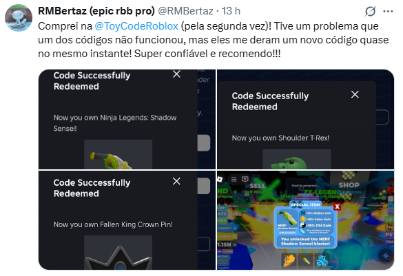 ToyCodeRoblox's tweet photo. Prova 52
https://t.co/zvmZiabxfI https://t.co/Sw5r2Ncmd5