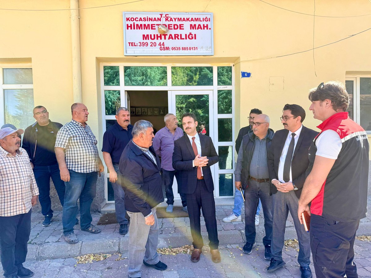 Kaymakamımız Sayın Erdoğan Turan ERMİŞ, daire amirleri ile birlikte Himmetdede Mahallesini ziyaret ederek mahalle muhtarı Sayın Yüksel Akdaş ve mahalle sakinleriyle bir araya gelerek talep ve sorunları dinledi.
#KocasinandaBirAileyiz