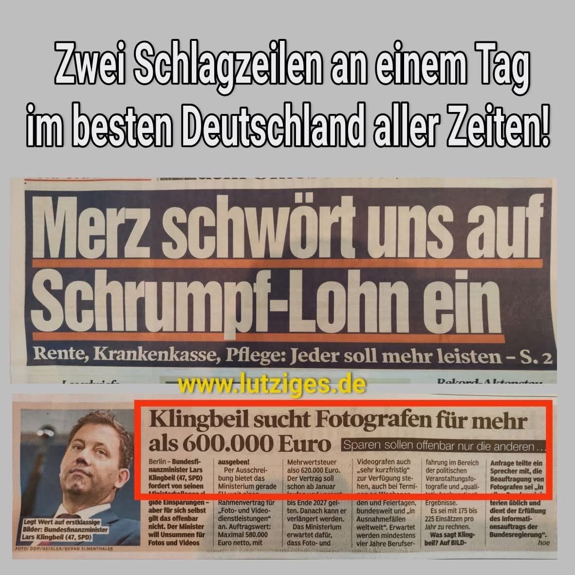 2 Schlagzeilen der Abschreckung für Wähler und Sympathisanten des Kartells der demokratischen Mitte
#cdu #SPD #süddeutschezeitung #dunjahayali #freundin #AfD #Migrationspolitik #Meinungsfreiheit
