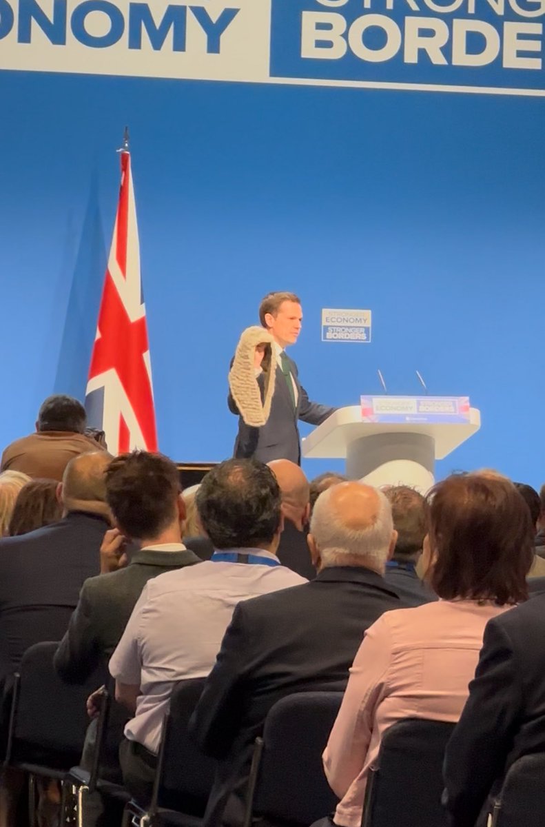 In his speech to the Conservative conference, <a href="/RobertJenrick/">Robert Jenrick</a> has just pulled a judge’s wig out of a box.
“Judges who cannot draw the line between adjudication and activism can have no place in our justice system” ⚖️