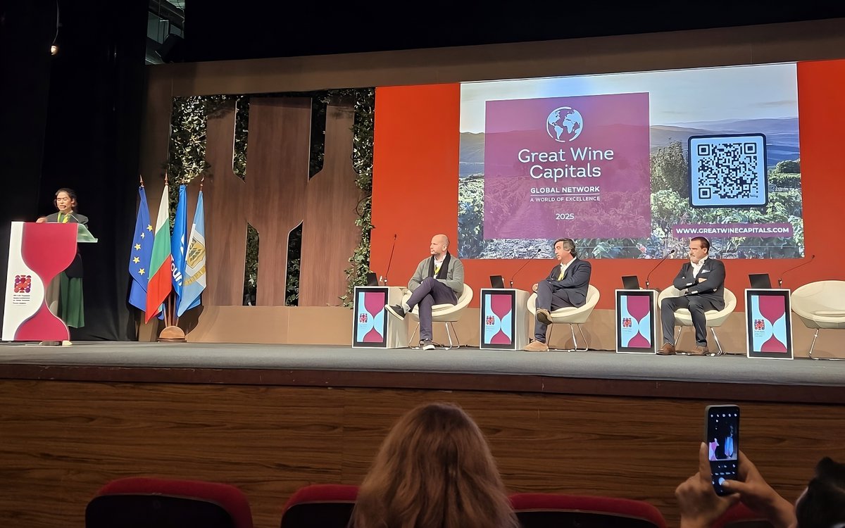 Bilbao-Rioja en el escenario mundial del #Enoturismo 🌍🍷

Agradecemos la participación de Juan Jesús Valdelana de <a href="/BodegaValdelana/">Bodegas Valdelana</a> en la 9th <a href="/UNWTO/">UN Tourism</a>  Tourism Global Conference on Wine Tourism, que se celebra en #Plovdiv, Bulgaria. 

#BestOfWineTourism #GreatWineCapitals