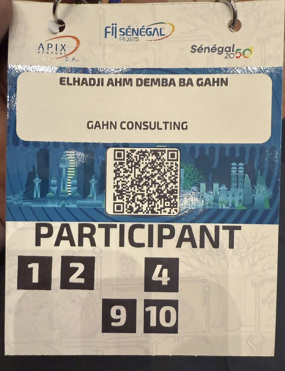 C’est parti pour le Fii Senegal 2025! 
Deux jours de BtoB et de matching entre entrepreneurs et investisseurs. 

Kudos @APIX Senegal pour cette belle initiative. #Entrepreneuriat #GahnConsulting