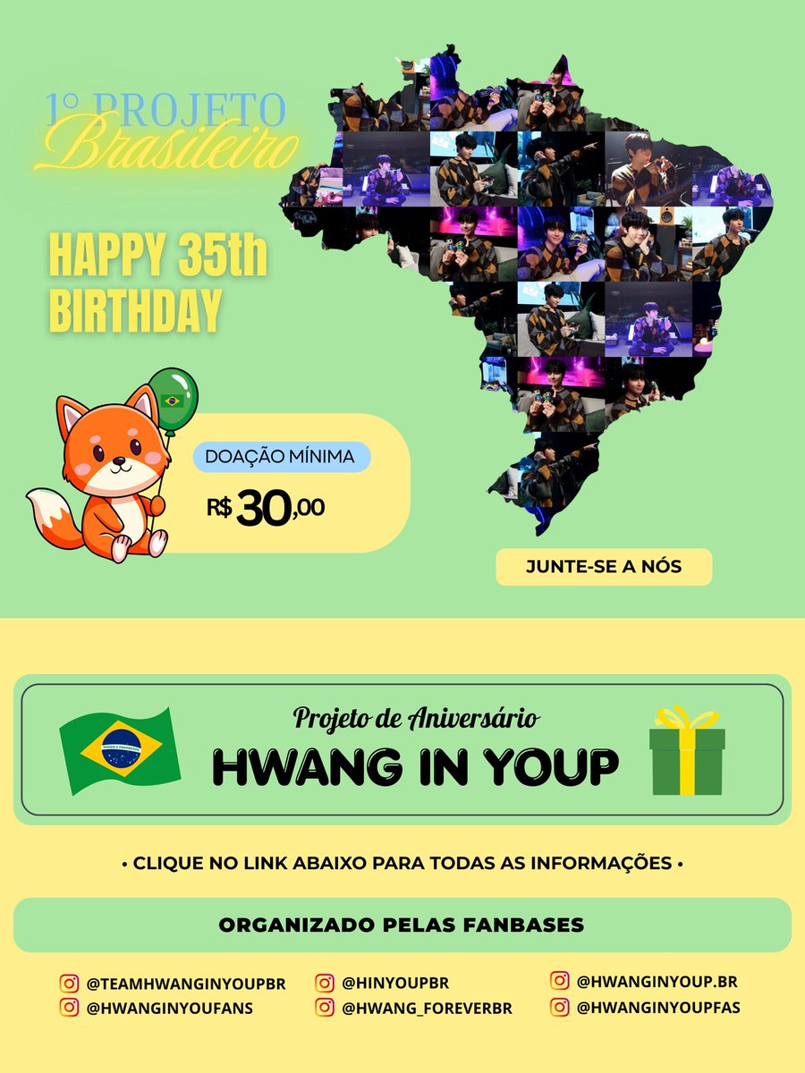 PROJETO DE ANIVERSÁRIO – HWANG IN YOUP 35 ANOS! 🎉✨

Olá, Hiyily’s! Esperamos que estejam bem!
É com imensa alegria que anunciamos o nosso primeiro projeto de fãs Brasileiro!

[1] 

#hwanginyoup #황인엽 #knstudio #happyhwanginyoup #hiyily #hiyilyproject #hiyilybrazil #fypシ