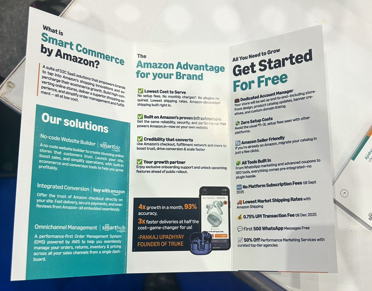 Came across Amazon’s new business unit smart commerce which will help D2C brands to build own website, inventory management tool

Caveat all website will have Buy on Amazon button by default

So it will be double the cost first pay to meta for driving traffic and then pay to