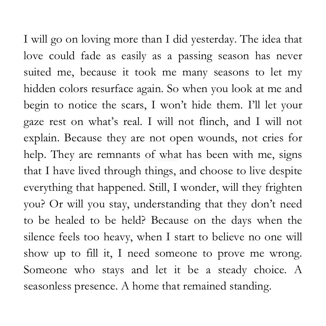 i will go on loving more than i did yesterday