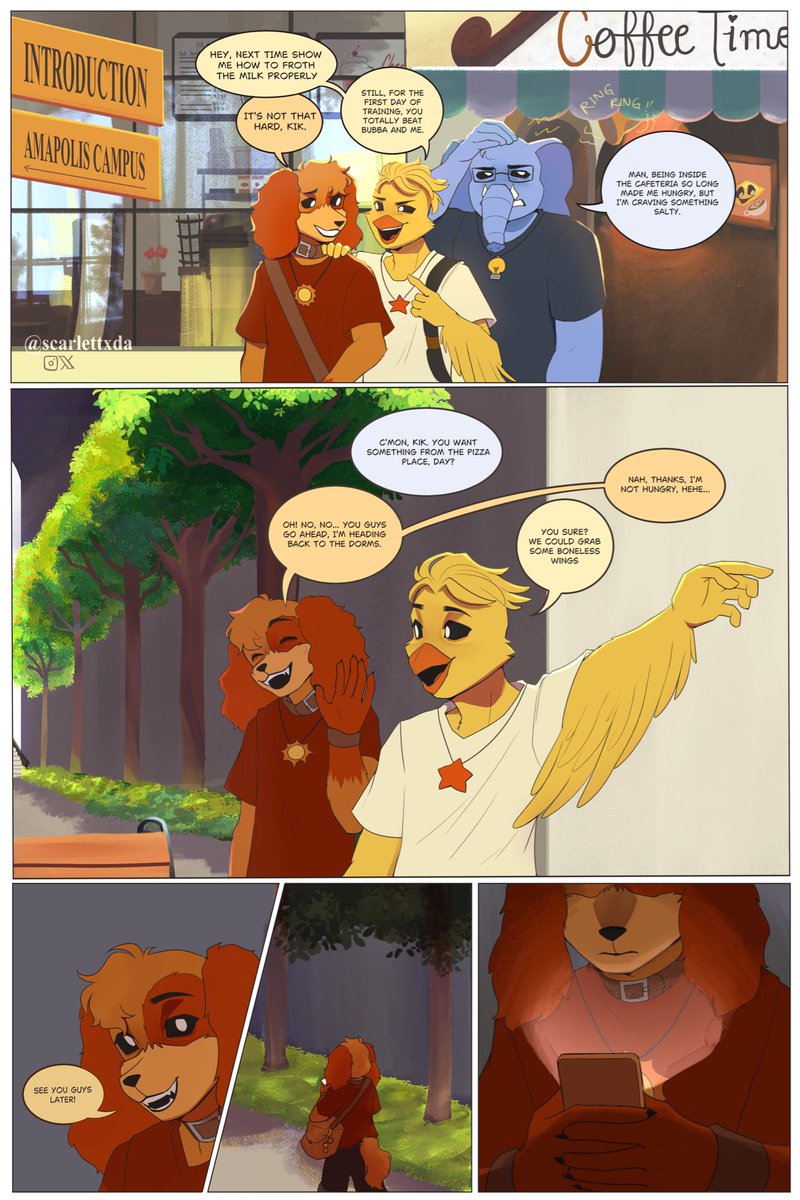 scarlettxda's tweet photo. Introduction to my comic โBETWEEN CANNIBALSโ (page 1/?)
Iโll be posting the rest of the pages in both English and Spanish through this thread over the next few days, enjoy! ๐๐งก
#SliceofCrittersAU #Sliceofcritters #SmilingCritters #PoppyPlaytime3 #DogdayxCatnap #CatnapxDogday https://t.co/p9H04SX29E