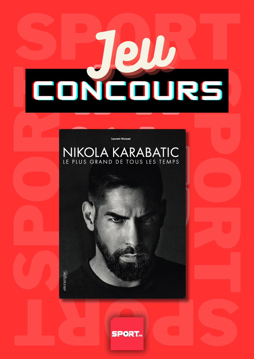 #concours 🎁 Remportez le "Nikola Karabatic, le plus grand de tous les temps" aux éditions en exergue 🤩

sport.fr/handball/lectu…

Pour participer :
🔴 RT ce post
🔴 Suivre <a href="/FilSport/">Sport.fr</a> et <a href="/EnExergue/">En Exergue Éditions</a> 

👉🏼 Insta et FB pour plus de chances

TAS le 13/10 🍀