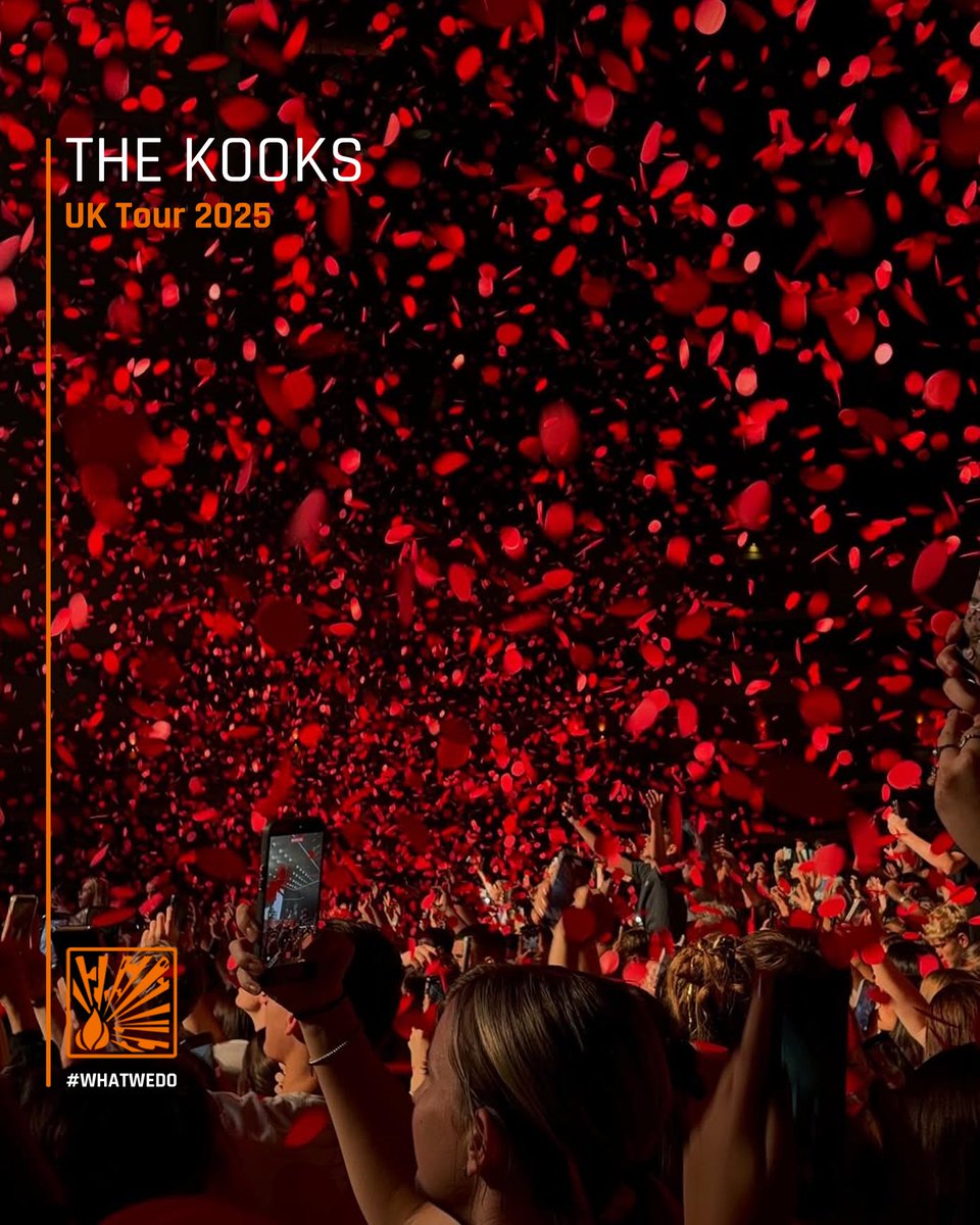 🎉 | All confetti on tour across the UK with The Kooks!

🎊 | This weekend we began our UK arena tour with The Kooks! For the tour we are providing Stadium Shots. We look forward to sharing more from the tour! 

🌐 | Check us out on our other socials or visit our website today!