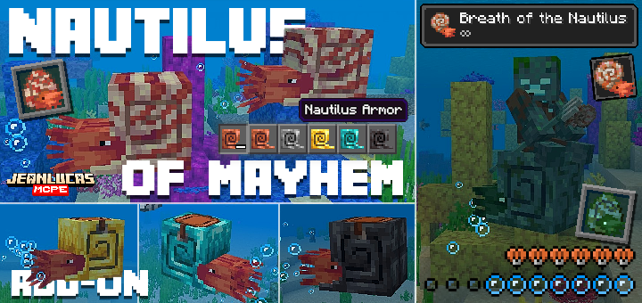 No Mounts of Mayhem beta this week... 👀
Keep having fun with Nautilus of Mayhem Add-On in the meantime! 😄

🐚 LINK: curseforge.com/minecraft-bedr… 

#Minecraft #MinecraftPreview #MountsOfMayhem #Nautilus
