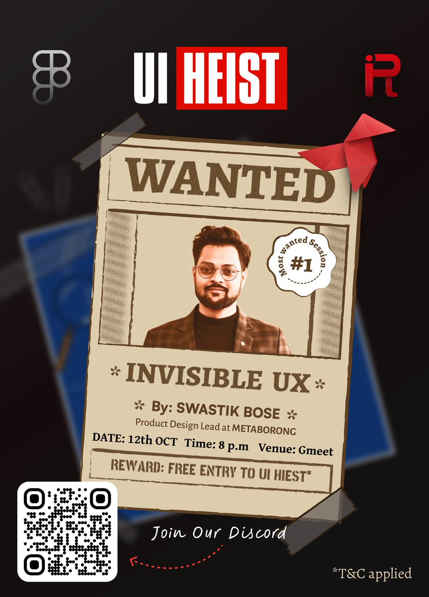 👀Ever used an app that just feels right?That’s Invisible UX-design so smooth,it’s the quiet genius behind your perfect experience.😌

✨No chaos,no“where’s the button?”panic-just pure flow.

🎯Invisible UX-1st session by <a href="/resourcio_/">Resourcio Community</a>

🔗Discord 
 discord.gg/4Jvs7vusND