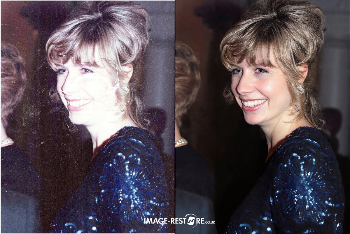 Originally stuck to glass, cleverly soaked in distilled water and peeled away by the customer. Only do this is you are sure the original will not dissolve or run! What a great result! #photorestoration at image-restore.co.uk