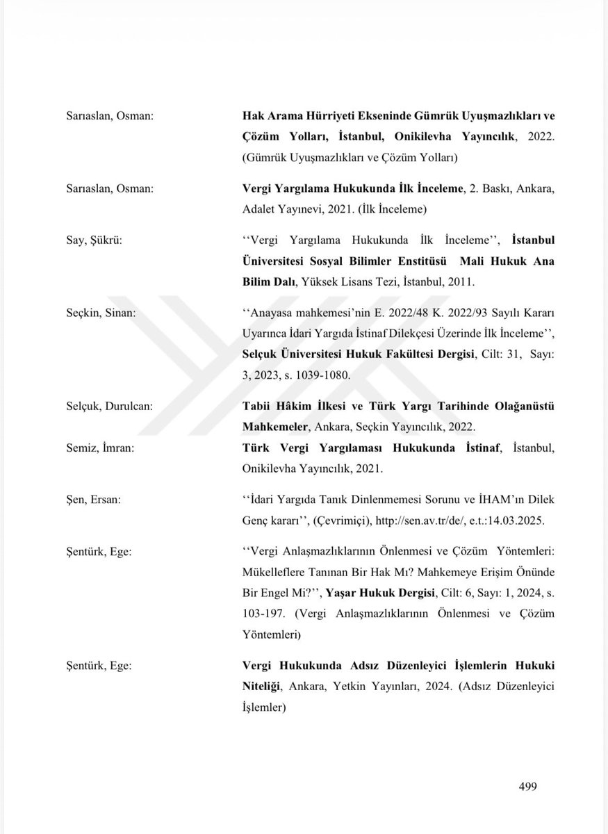 Sayın Uğur Er’in yüksek lisans tezinde kullanılan kaynaklar arasında adımı görmekten mutluluk duydum.