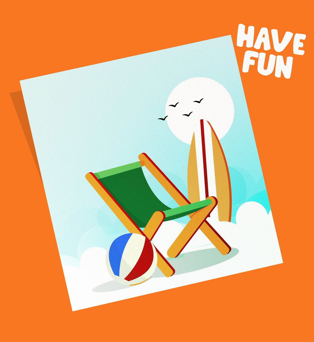 I made these illustrations that capture that warm tropical vibe  all about summer, sunshine, and  holiday🌴☀️

I really love how the colour came out here🙂‍↔️
