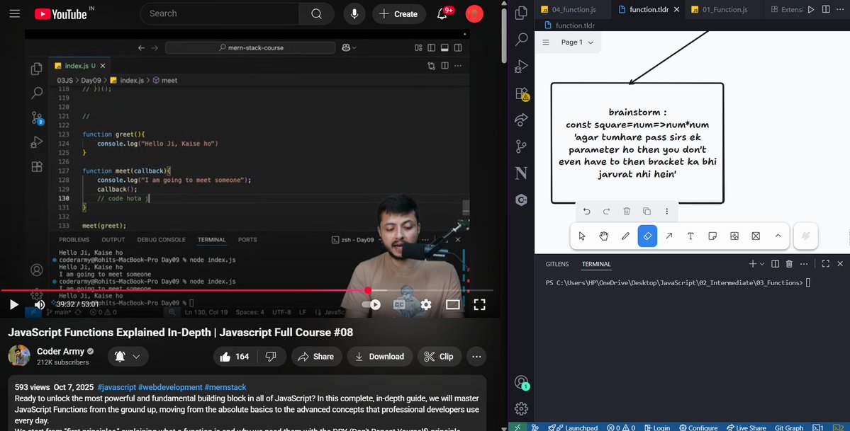_keshav2008_'s tweet image. Day 50 of #360DaysOfCodeChallenge
โ
 Finished @rohit_negi9  bhaiya's Object lectureโmind blown by this keyword!
โ
 Completed Function lecture, but callbacks got me stuck.
โ
 Studied some stats.
โ
Did Two sum problem(sorted+unsorted)
Why so many assignments in college?
#DSA #DEV