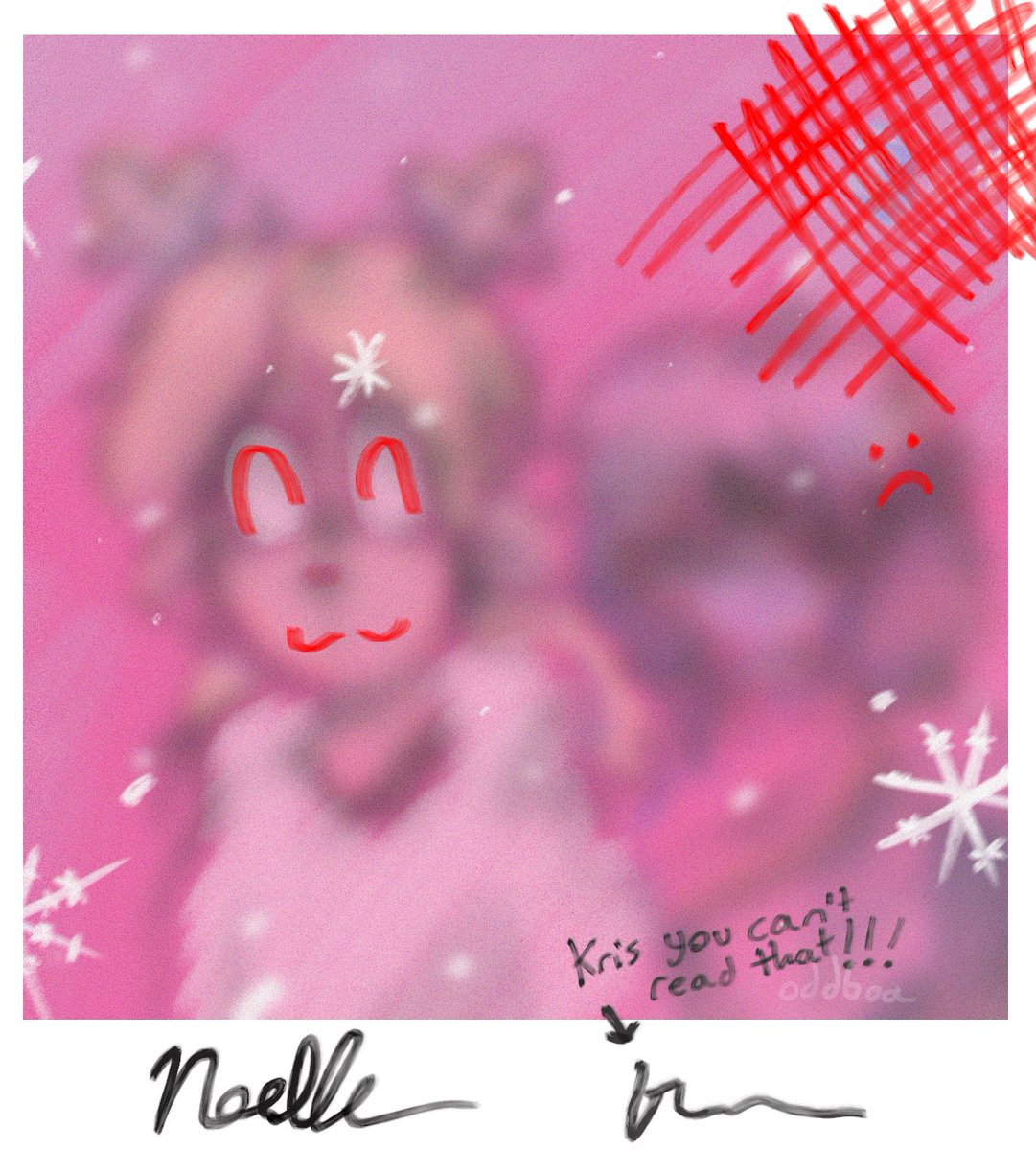 oddboa's tweet image. its so doomed… #kriselle #deltarune