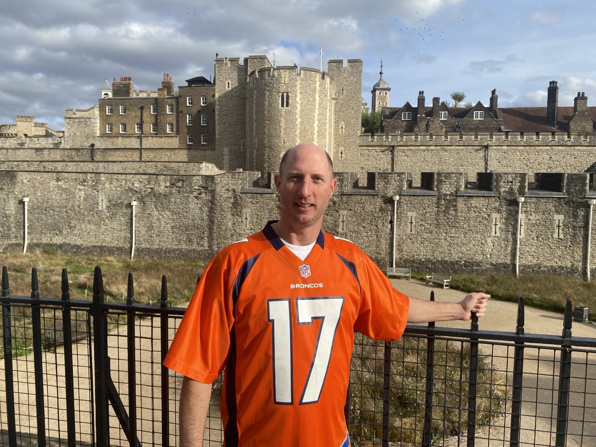 Ran into Brock Osweiler’s cousin Victor Osweiler today at the Tower of London. 