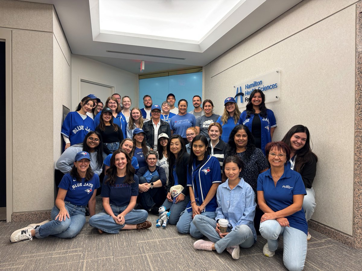 Hey <a href="/BlueJays/">Toronto Blue Jays</a> 

HHSF is showing our Blue Jays pride! Our team is decked out in blue today to cheer on Canada’s team as they take on the ALDS. We love seeing this level of spirit and camaraderie around the office. 

Let’s go, Blue Jays! ⚾💙  

#WANTITALL