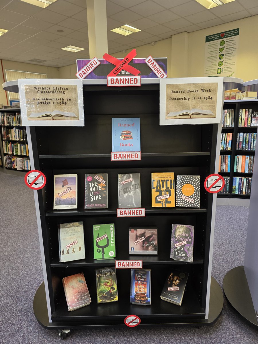 BlackwoodLib's tweet image. Censorship is so 1984, so come and see us at Blackwood Library. We're with the banned!
#BannedBooksWeek
#ReadforyourRights