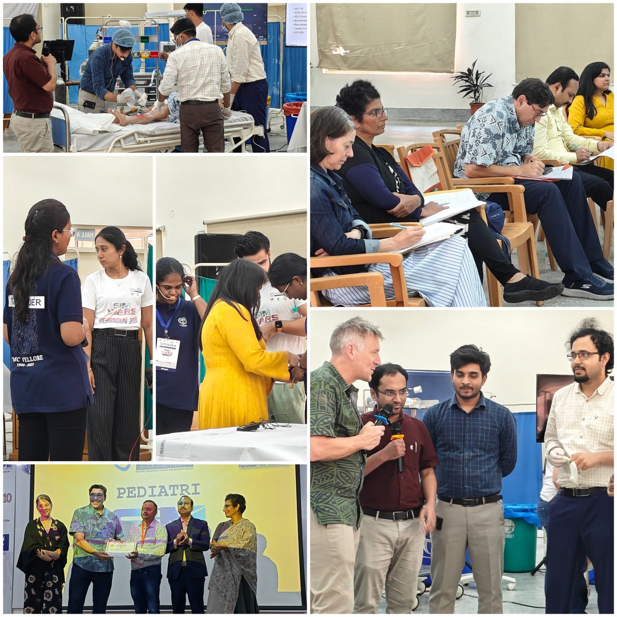 PediSTARSIndia's tweet image. High energy, quick thinking, and teamwork at its best! ⚡🏆 The #SimWars at #Simulus10, HIMS Dehradun, set the stage on fire with simulation brilliance and competitive spirit! 🔥🩺 #MedicalSimulation #SimWars #srhu #TeamworkInAction