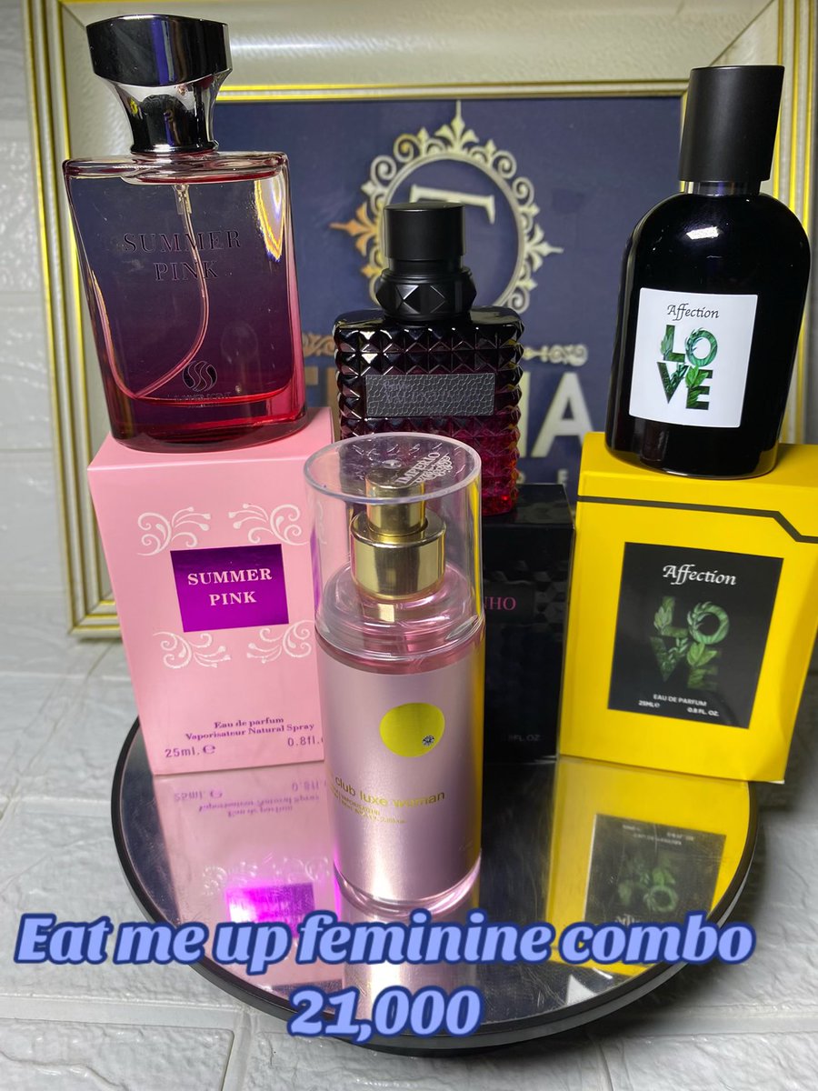 GIRLBOSS_TRICIA's tweet image. HOW DID YOU WANT TO BE SMELT ??

FEMALE EDITION 🪄

F1 Memorable &amp;amp; Juicy💗
F2 Sweet &amp;amp; Seductive 💘
F3 Sexy &amp;amp; Bossy 💝
F4 Matured &amp;amp; Classy💖

📍IBADAN
🚛NATIONWIDE DELIVERY 

#perfume #fragrance
