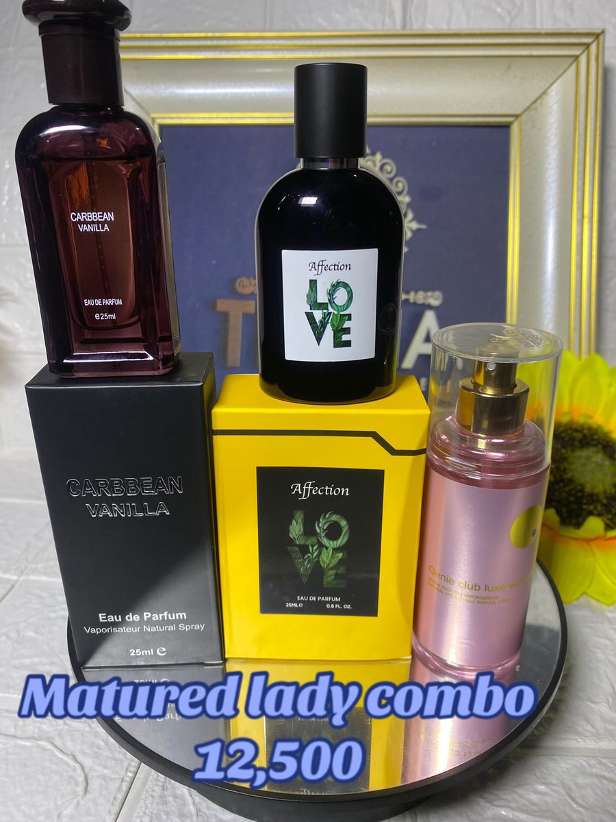 GIRLBOSS_TRICIA's tweet image. HOW DID YOU WANT TO BE SMELT ??

FEMALE EDITION 🪄

F1 Memorable &amp;amp; Juicy💗
F2 Sweet &amp;amp; Seductive 💘
F3 Sexy &amp;amp; Bossy 💝
F4 Matured &amp;amp; Classy💖

📍IBADAN
🚛NATIONWIDE DELIVERY 

#perfume #fragrance